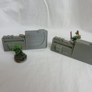 2 Defensive barricade terrain scatter pieces back view